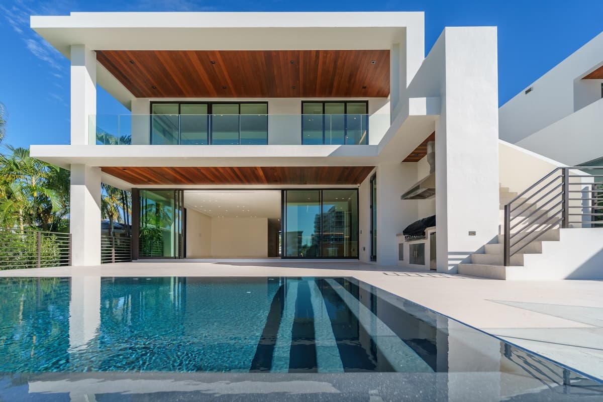 Contemporary luxury residence with a pool representing Al Ghani Garden Phase 8
